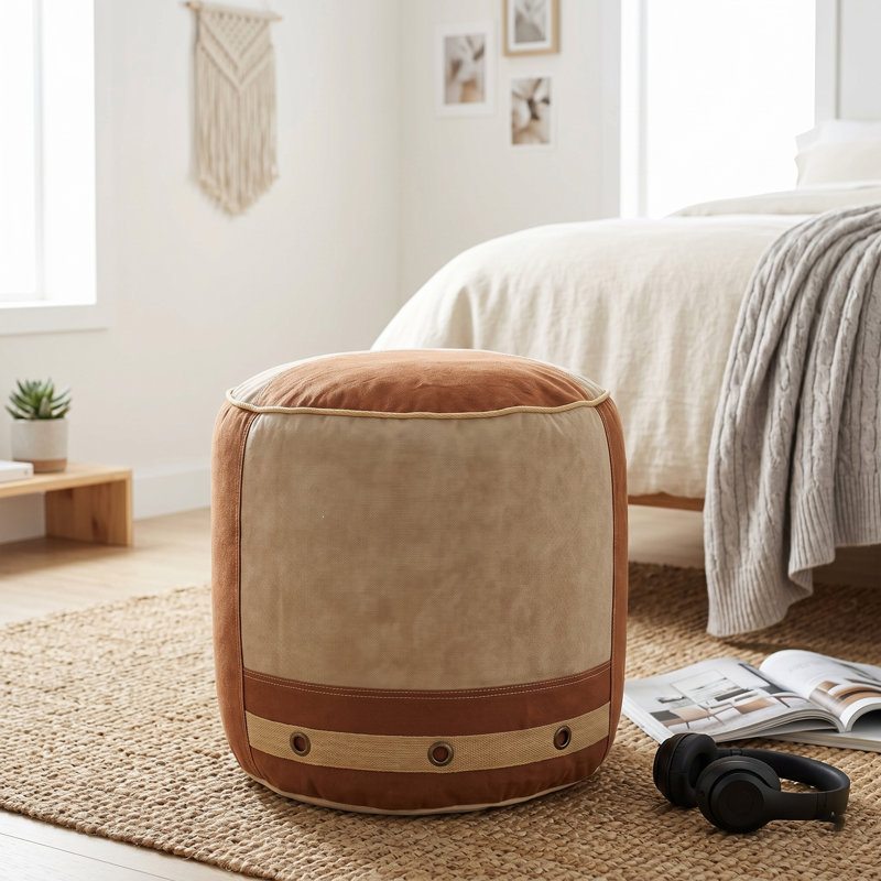 Abedin Upholstered Pouf