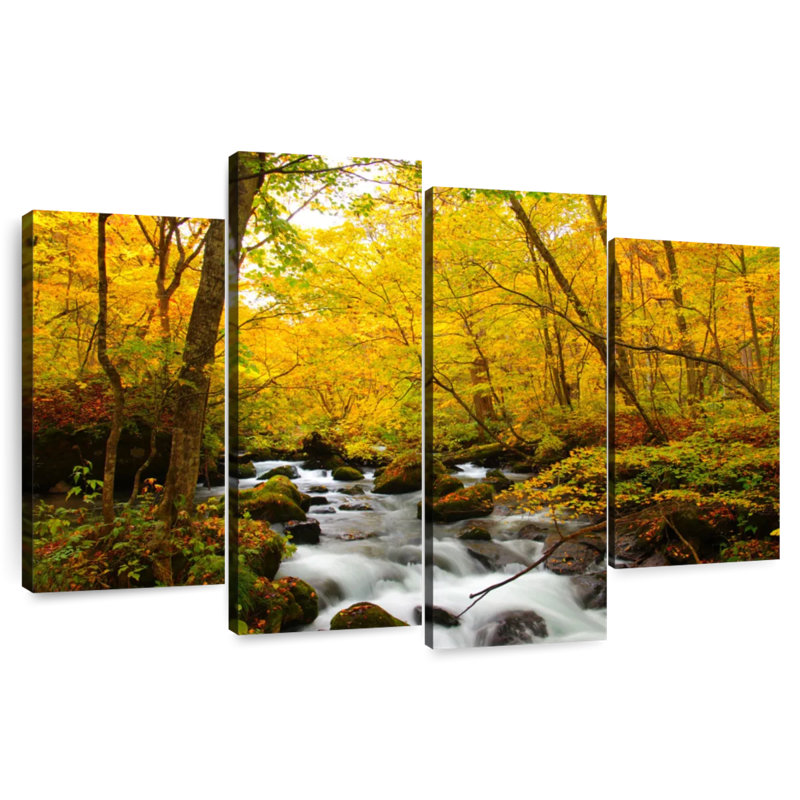 Alvord Oirase River Autumn, H 48 po x l 75 po