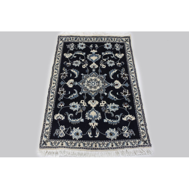 One-of-a-Kind 2'9" X 4'5" 5-10 Years Old Wool Area Rug in Navy Blue