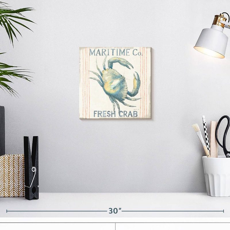 Plaque murale Floursack Nautical Square III, H 10 po x l 10 po