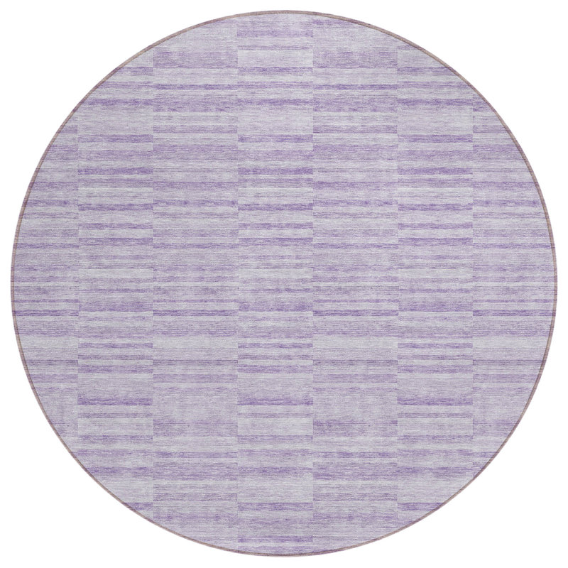 Tapis intérieur lavable rayé 8 pi