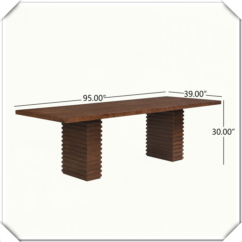Table de salle à manger Robuste, durable, élégante, pratique, polyvalente, fonctionnelle et compacte, Noyer