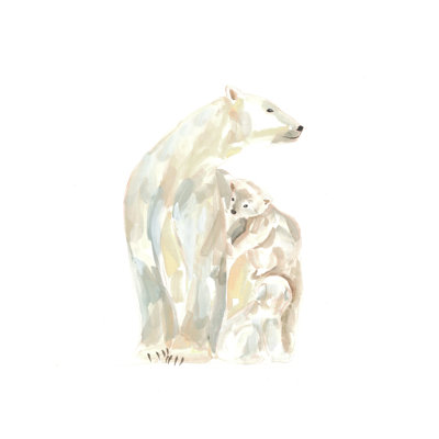 Bear Family IV Painting by Helen Parker