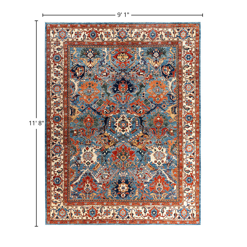 Serapi One-of-a-Kind 9' 1" X 11' 8" Hand Knotted Area Rug