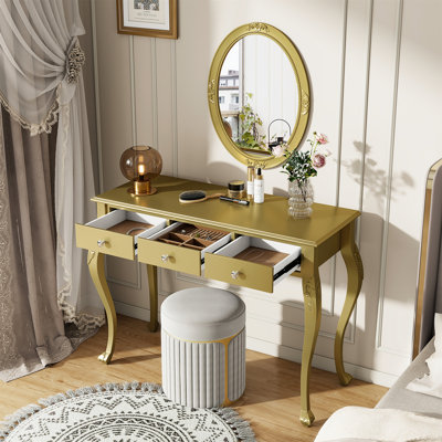 Meuble-lavabo de luxe avec miroir ovale