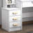 Fashion Vanity Desk With Mirror And Lights For Makeup And Chair, Vanity Mirror With Lights And Table Set With 3 Color Lighting Brightness Adjustable, 4 Drawers Color