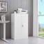 Armoire de rangement en métal avec portes verrouillables et tablette réglable