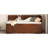 Twin Daybed With Drawers And Shelves In Walnut - Home Essential Functional Classy Bedroom Allure