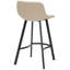 Banaz Upholstered and Faux Leather Bar Stool with Steel Frame-1238475263