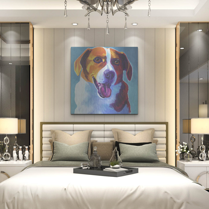 «Beagle - Penny» par Dawg Painter, H 36 po x l 36 po
