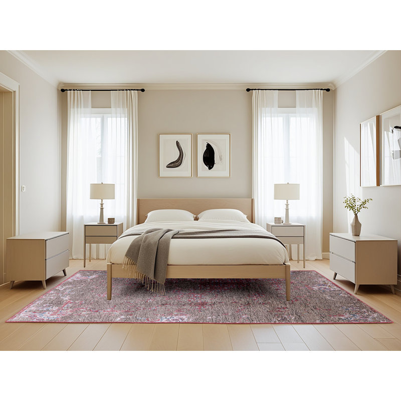 Huntsberry Oriental Indoor Rug, Rectangle 5' x 8'
