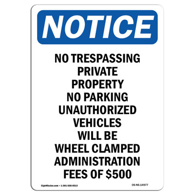 No Trespassing Private Property Sign