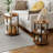Ladonta Round End Table, 3-Tier Storage Shelves (Set of 2)-504605532-502789634-504605603