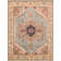 Serapi Hand-Knotted Wool Oriental Area Rug in Light Blue/Ivory/Navy/Yellow