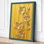 Daffodils Against Stripes Botanical - Wrapped Canvas-1722499345-1722499359