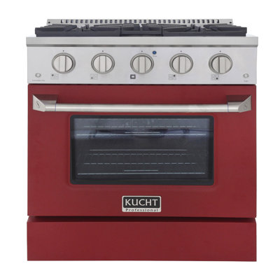 Cuisinière à double carburant autoportante 30 po 4,2 pieds cubes Pro-Style