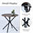 Harjovan 5-Pieces Compact Dining Table Set with Round Table Stylish Upholstered Chairs for Kitchen Dining Rooms or Breakfast Nook-241327738-241327736