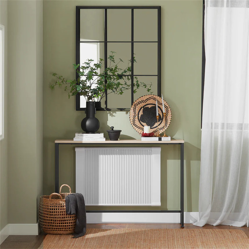 120 cm W Console Table, 80" H x 120" W x 20" D, Beige