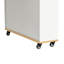 Table de salle à manger extensible avec plateau pliable extra-long, îlot de cuisine roulant avec tiroirs, prise de courant et verrou de frein, armoire de rangement pour la cuisine et la salle à manger (naturel et blanc crème)-781094399
