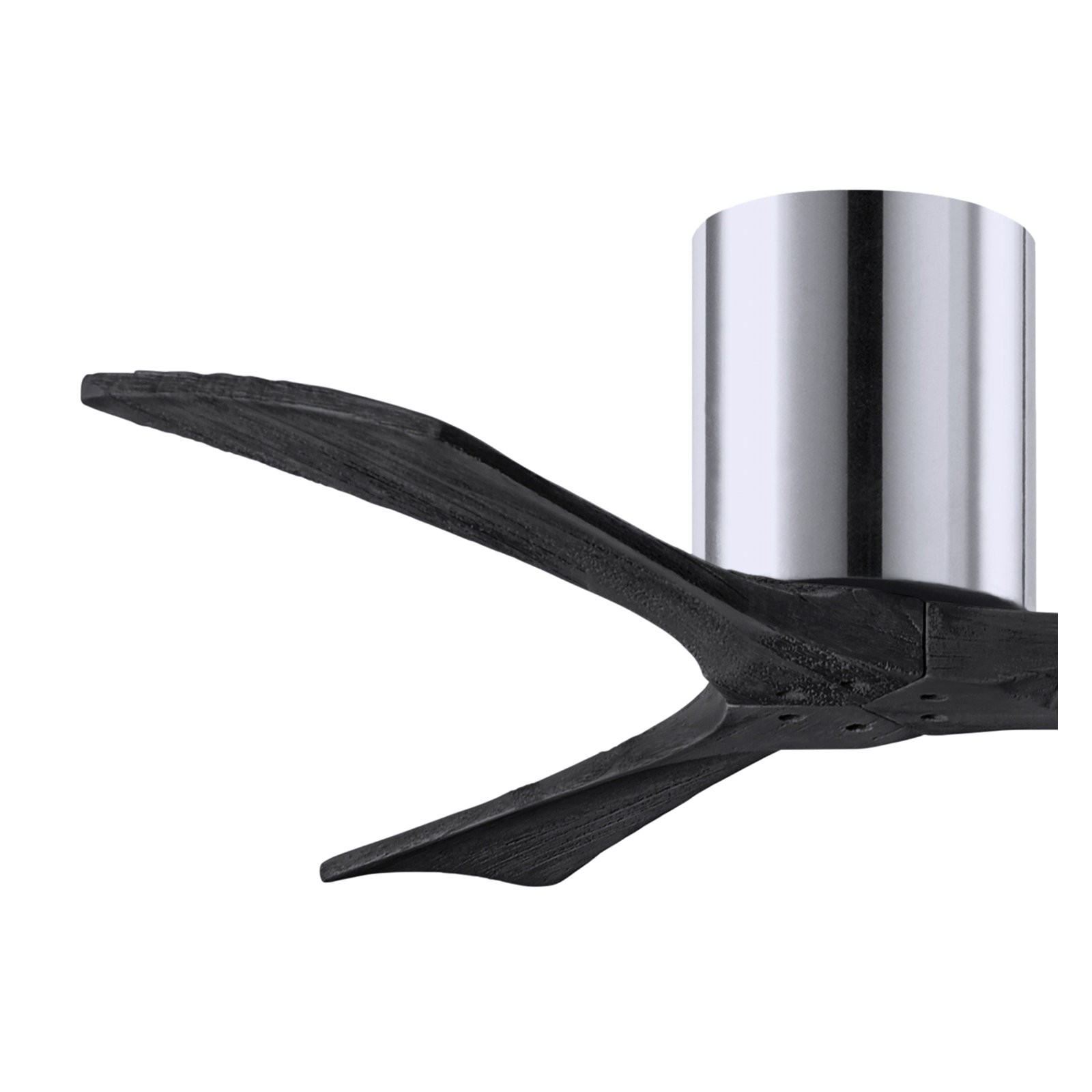 Olivier 3 Blade Ceiling Fan, Polished Chrome, Matte Black, 42"