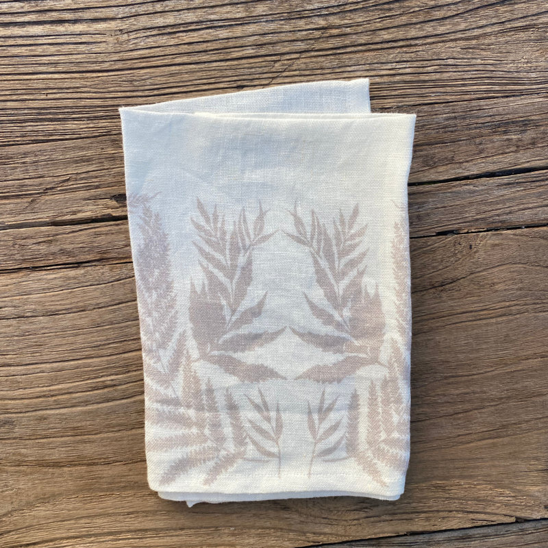 Forest Ferns Napkins (set of 4), Cream