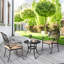 Table d'appoint en aluminium thermolaqué Reinna-111630938