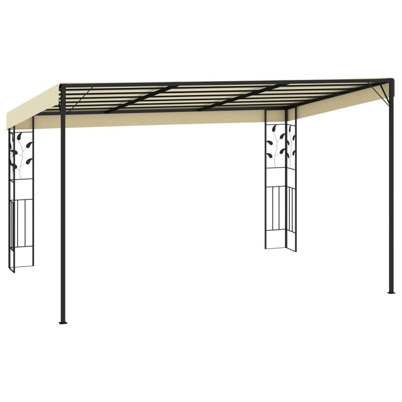 Avonia 4m W x 3m D Steel Patio Gazebo, Cream