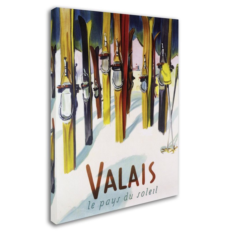 Publicité rétro sur toile Kadey «Travel Poster 32», H 32 po x l 24 po x P 2 po