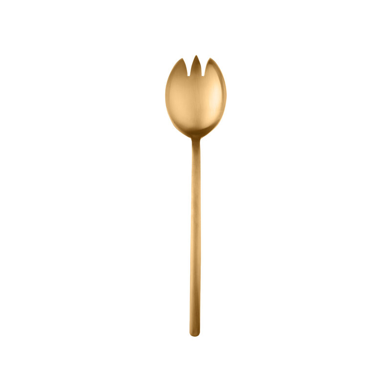 Couverts à salade raison (fourchette et cuillère), L 9,63 po x l 2,25 po, Or givré
