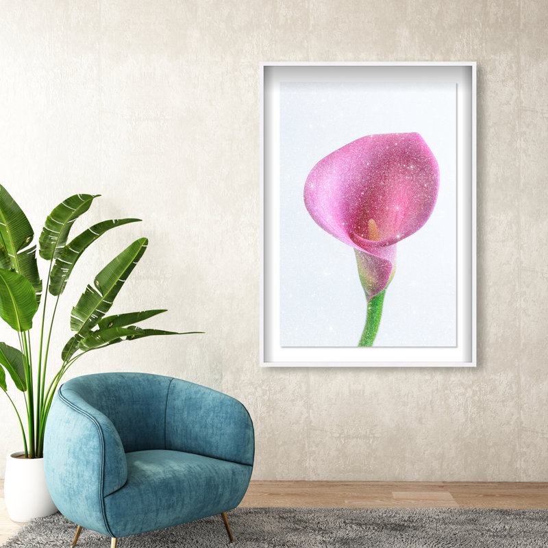 Pink Luminescence I Print by Oliver Gal, 37.5"H x 55.5"W, White Shadowbox