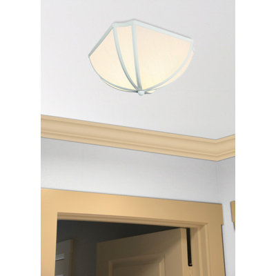 5'' H x 11'' W Linen Bowl Ceiling Fan Bowl Shade