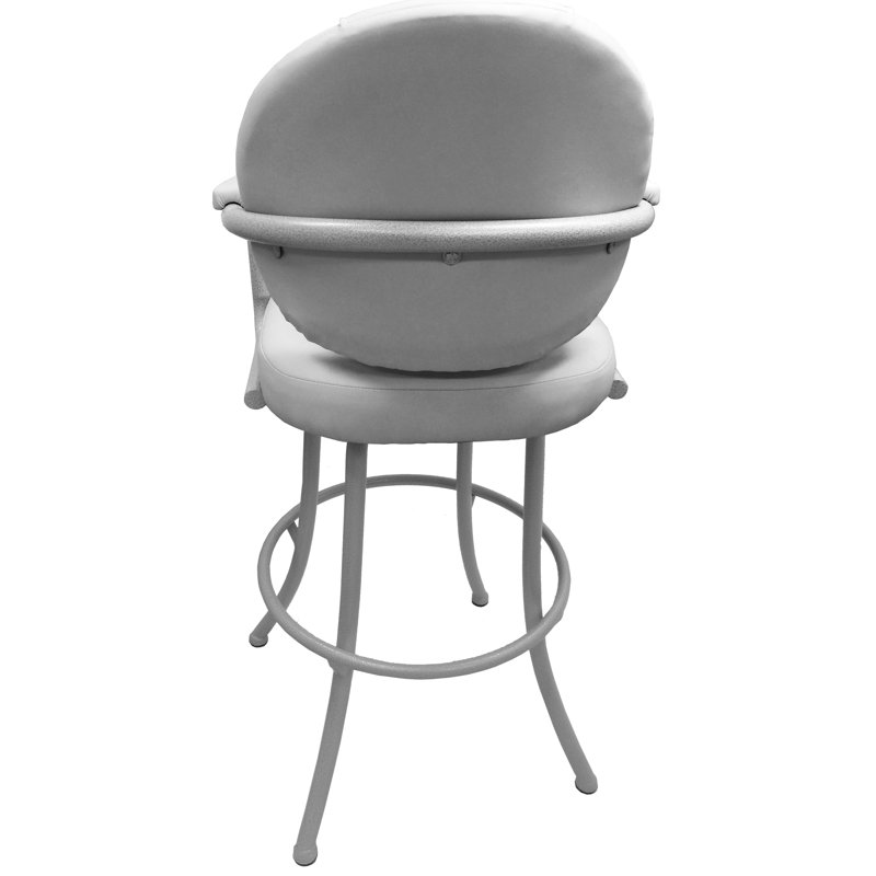 Comptoir pivotant, bar et très grand tabouret Ansara, Blanc, Blanc, Tabouret de bar (siège d'une hauteur de 30 po)