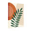 Motif géométrique abstrait avec motif de feuilles-903419537