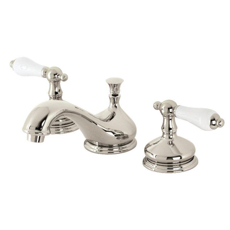 Robinet de salle de bain espacé Kingston, Nickel poli