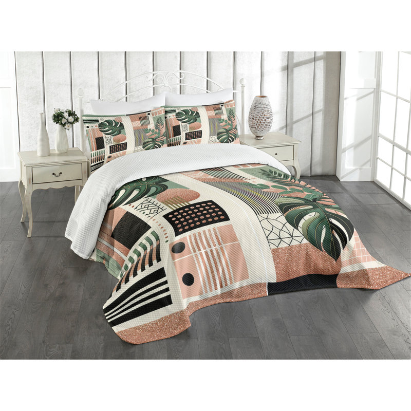 Polyester Not Solid Color Coverlet, Queen Coverlet / Bedspread + 2 Standard Shams