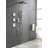 Shower System With Shower Head, Hand Shower, Slide Bar, Bodysprays, Shower Arm, Hose, Valve Trim, And Lever Handles-122404554