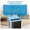 Climatiseurs portatifs de 8 000 BTU avec télécommande, climatiseur silencieux 3-en-1 pour chambre, dortoir, bureau, refroidissant jusqu'à 350 pieds carrés Pi, mode veille, minuterie 24H, ensemble de fenêtre