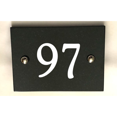 Brumby 10cm H Reflective Stone House Number