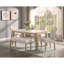 Table de salle à manger 6 pièces en marbre de style contemporain avec banc et chaises