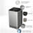 Portable 25LB Full Automatic Washing Machine with 10 Programs & 8 Water Levels Gray