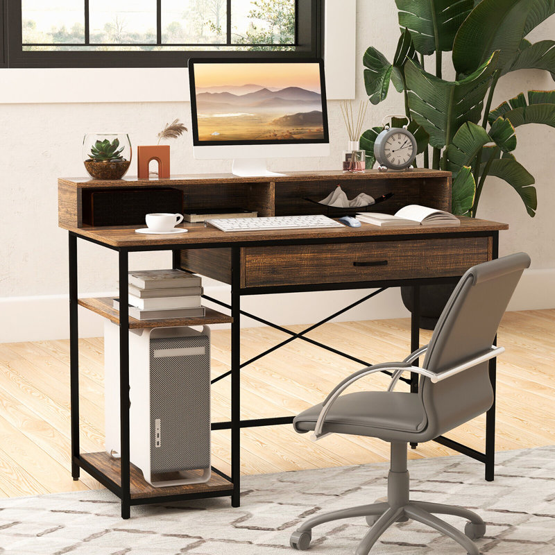Saharrah Metal Base Computer Desk