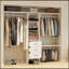 Système d'organisation 96 po, rangement pour garde-robe 8 pi avec 3 tablettes réglables, 3 tringles extensibles et 3 tiroirs, porte-vêtements intégré, L 96 po x l 16 po x H 82 po