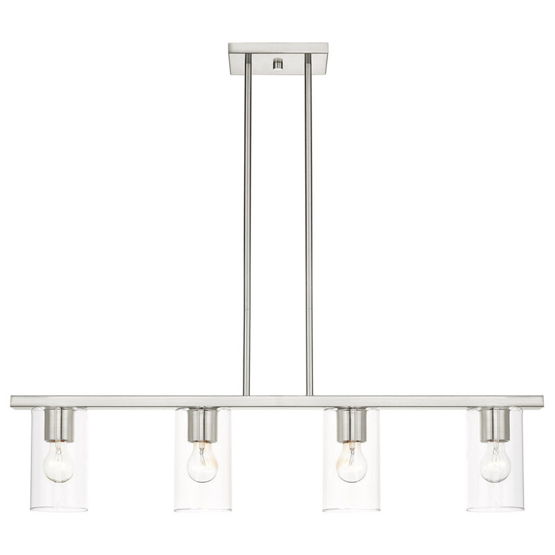 Lustre classique à 4 lumières avec abat-jour Mollie
