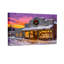 «Christmas Christmas Shop Snowy Evening Scene», ensemble de 3 impressions d'art sur toile-514514931