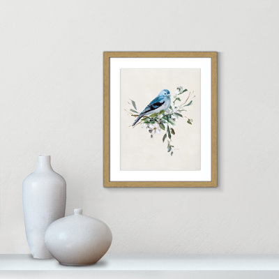 Bluebird Happy " Bluebird Happy I " by Sally Swatland Painting Print