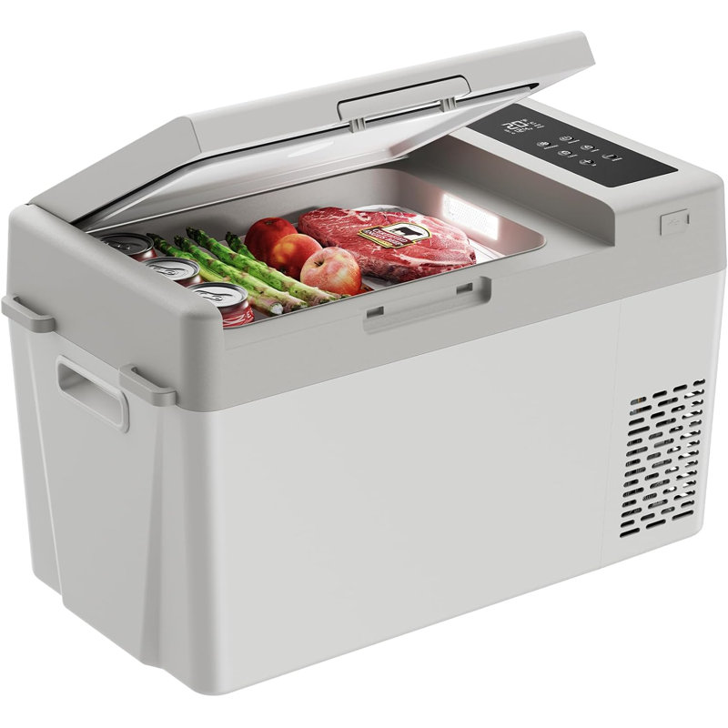 25QT Portable Freezer -4°F To 68°F, 12V Car Fridge With Compressor Cooler For Camping, Travel, Truck, RV, Home - Efficient Cooling & ECO Mode