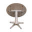 Extendable Round Solid Wood Dining Table-1759071407