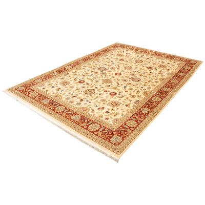 Yaak One-of-a-Kind Rectangle 10' X 14'3" New Age Wool Area Rug in Blue/Cream/Dark Copper