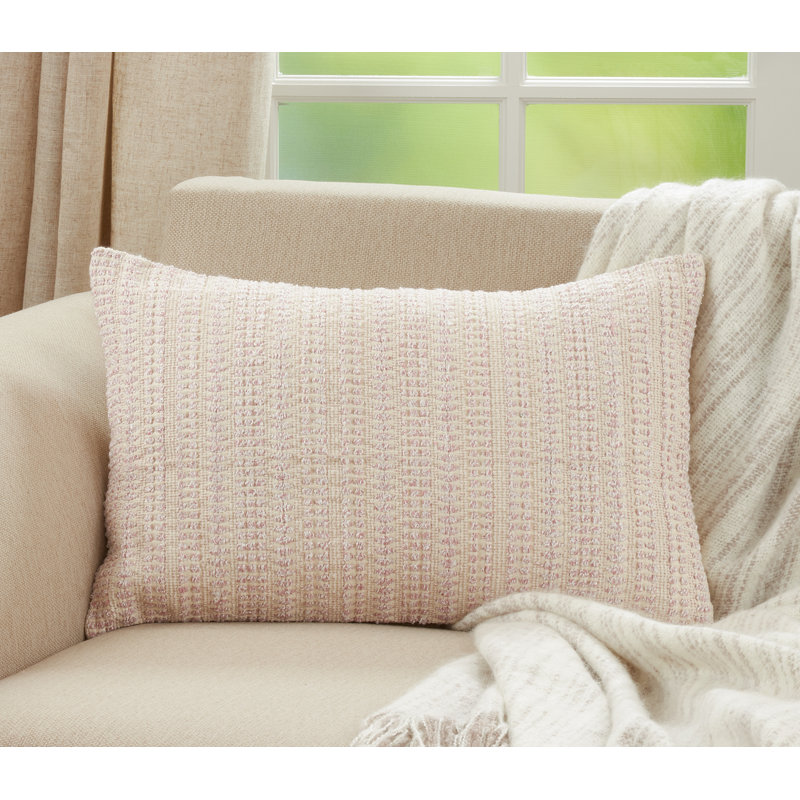 Celeste Collection Geometric Reversible Pillow Cover, Blue, Polyester/Polyfill