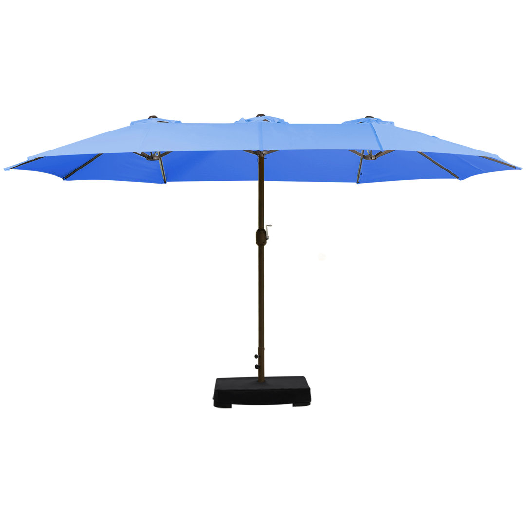 Ocilla 177.16'' x 106.3'' Rectangular Market Umbrella Arlmont & Co. Fabric 